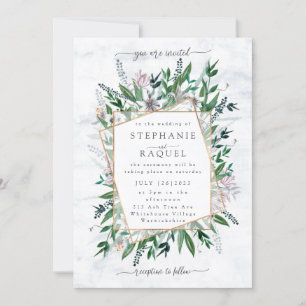 Invitation Poètes Jardin Fleur sauvage aquarelle florale bouq