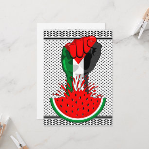 Invitation Poing de résistance palestinienne sur le symbole d