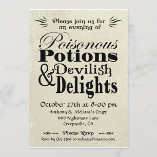 Invitation Pointes poisonnantes