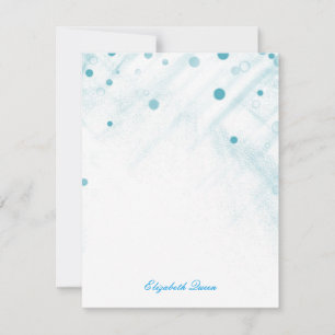 Invitation Points de Parties scintillant Confetti Bleu Invita