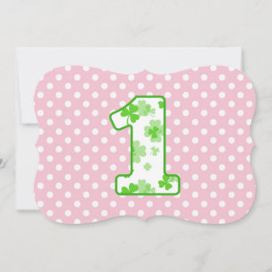 Invitation Points nommés faits sur commande 7 de shamrock du