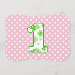 Invitation Points nommés faits sur commande 7 de shamrock du