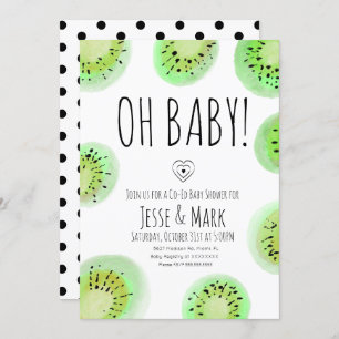 Invitation Points Polk Baby shower Kiwi
