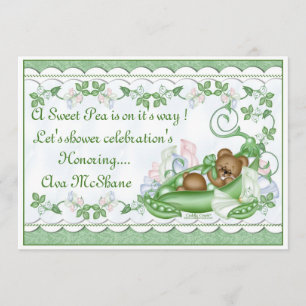 Invitation Pois doux d'invitation faite sur commande dans une