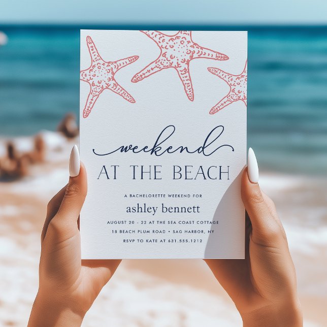 Invitation Poisson fécal de corail | Week-end à l'invitation  (Créateur téléchargé)