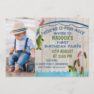Invitation poisson premier anniversaire Invitation