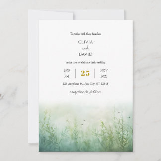 Invitation Poisson sous-marin vert Dusty Seagrass Beach Maria