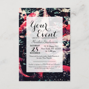 Invitation Poissons rouges frais de Koi dans l'eau