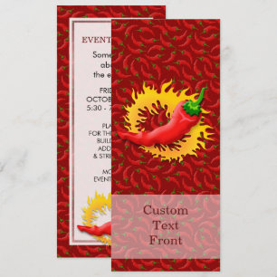 Invitation Poivre avec flamme