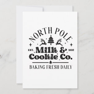 Invitation Pôle Nord Lait et Cookies Cuisson fraîche quotidie