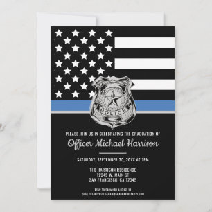 Invitation Police Academy Police Law Enforcement Party