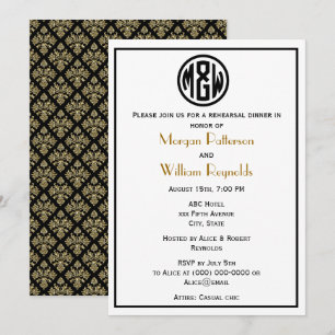 Invitation Police DO-IT-YOURSELF BG du cercle noir blanc