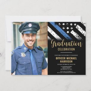 Invitation Police Graduation Party Police Application de la l