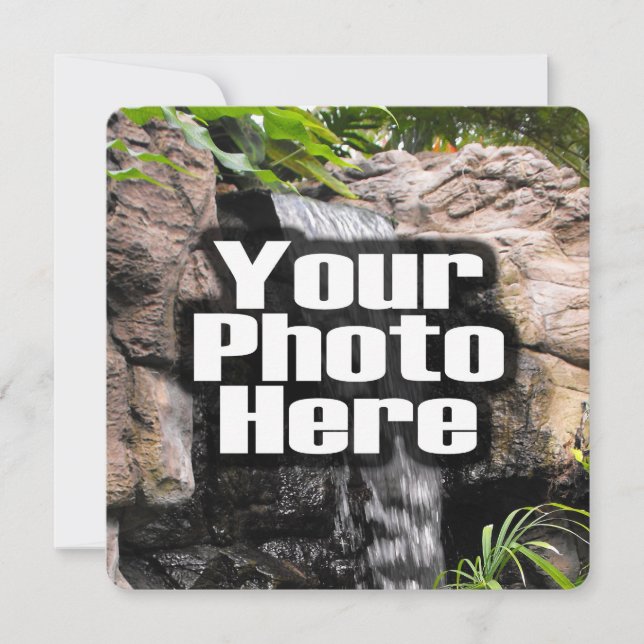 Invitation Polychrome fait sur commande de photo personnalisé (Devant)