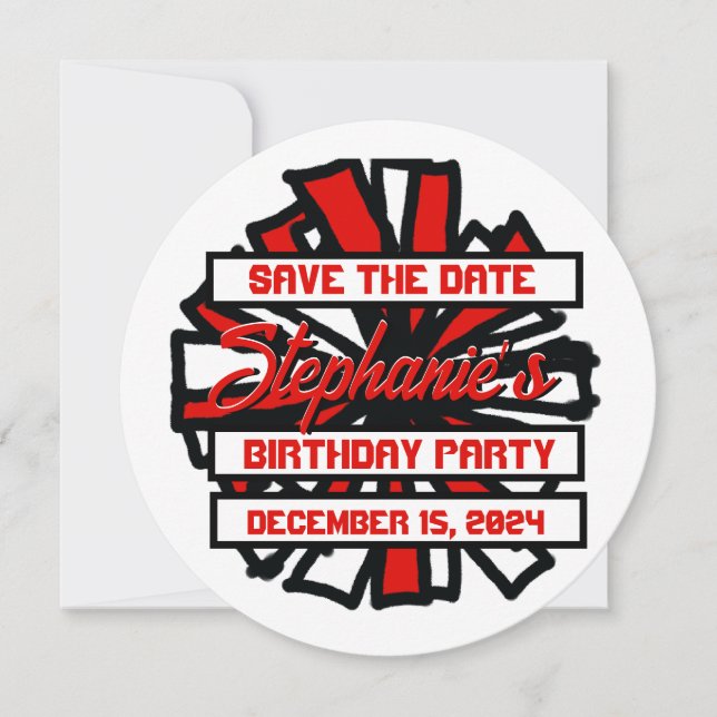 Invitation Pom Pom #7 (Devant)