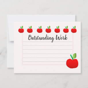 Invitation Pomme de l'enseignant encouragement pour les enfan