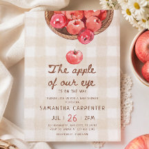 pomme de nos yeux paniers en vichy baby shower