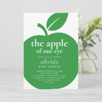 Pomme de notre Baby shower vert oeil