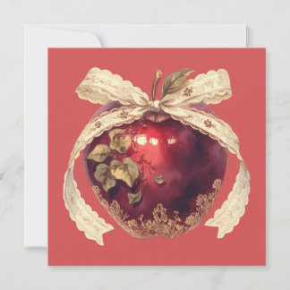 Invitation Pomme empoisonnée gothique sombre romance Hallowee