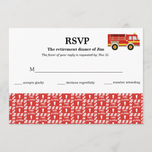 Invitation Pompier rsvp