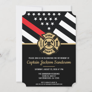 Invitation Pompiers Pompiers Retraite