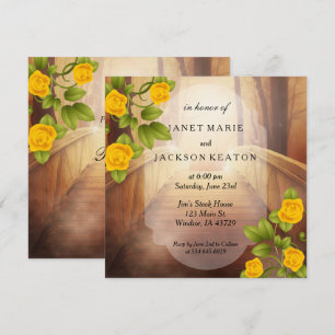 Invitation Pont d'amour, Mariage de la nature