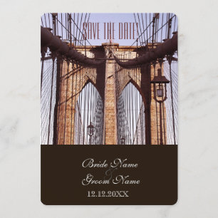 Invitation Pont de Brooklyn vintage New York