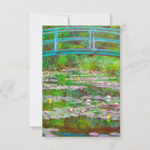 Invitation Pont japonais Monet et nappes d'eau