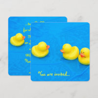 Pool Party avec canards jaunes
