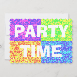 Invitation Pop art bulle envelopper ménage