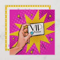 Invitation Pop Art VIP