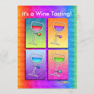 Invitation - Pop Art Wine