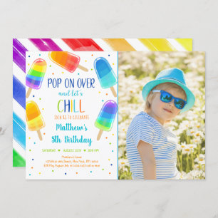 Invitation Pop De Crème De Glace Popsicle À Plus D'Anniversai