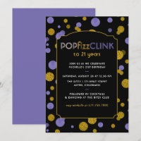 Pop Fizz Clink Milestone ou tout âge Adulte Annive