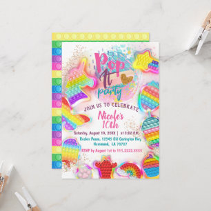 Invitation Pop it