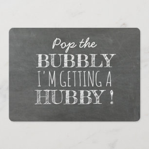 Invitation Pop the Bubbly Funny Bridesmaid Proposition