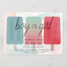 Popsicle Rose et Bleu Révélation de genre