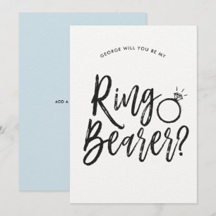 Invitation Porte-Alliance   Style de Script Mariage Personnal