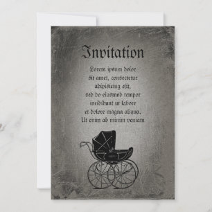 Invitation Porte-bébé gothique