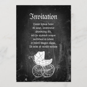 Invitation Porte-bébé gothique