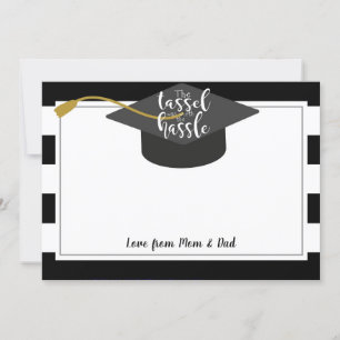 Invitation Porte-carte-cadeau d'argent de remise de diplôme, 