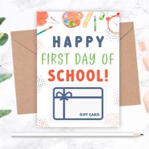 Invitation Porte-carte-cadeau pour le premier jour d'école