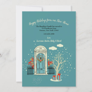 Invitation Porte d'entrée Noël Hiver 2 Annonce animée