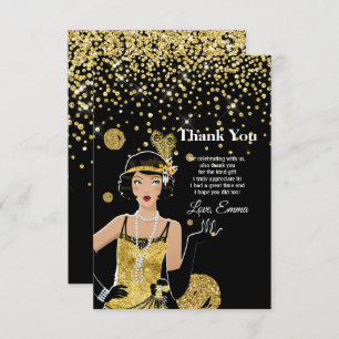 Invitation Porte fille 1920 flapper, Art Déco