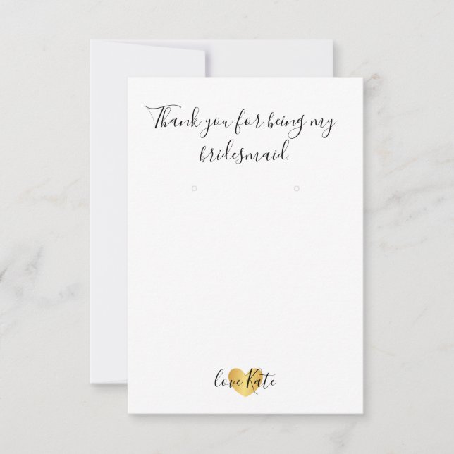 Invitation Porte-oreille/Carte de remerciements - Glam du coe (Devant)