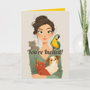 Invitation Portrait cosy de Pet Lover