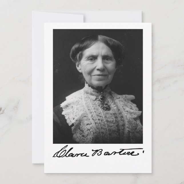 Invitation Portrait de Clara Barton (Devant)