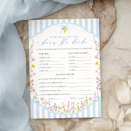 Invitation Posey Dans quelle mesure connaissez-vous le jeu de