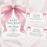 Posh Coquette Bow Baby shower