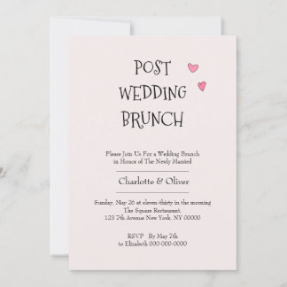 Invitation Post Mariage Brunch